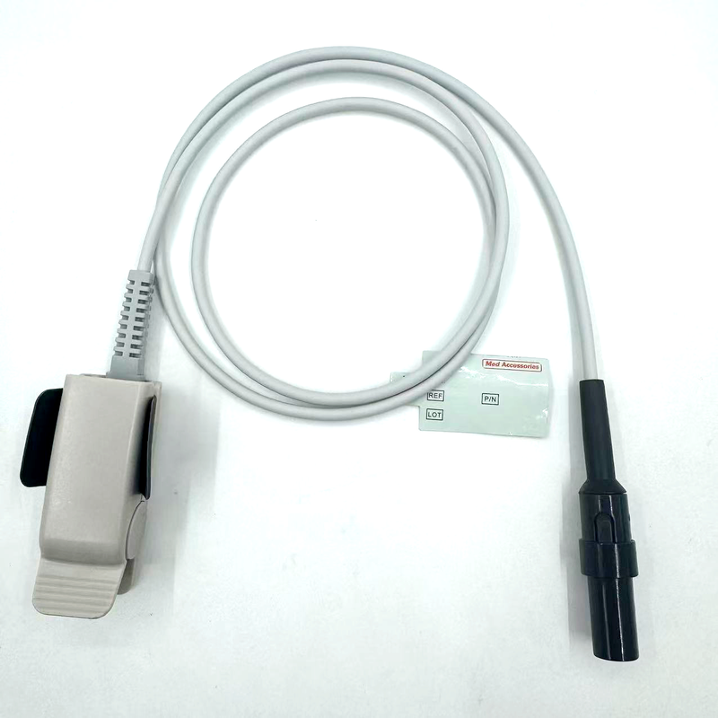 High Quality Manufacturer Medical Monitor Accessories Reusable Adult Clip SpO2 Sensor Compatible GE