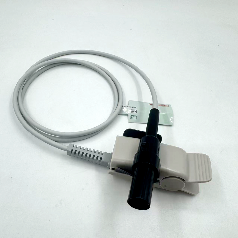 High Quality Manufacturer Medical Monitor Accessories Reusable Adult Clip SpO2 Sensor Compatible GE