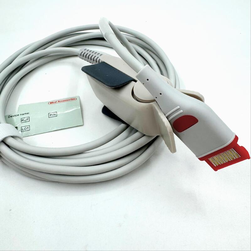 High Quality Med Accessories Medical Monitor Accessories Reusable Adult Soft SpO2 Sensor Compatible RAD-97 Spo2 Sensor