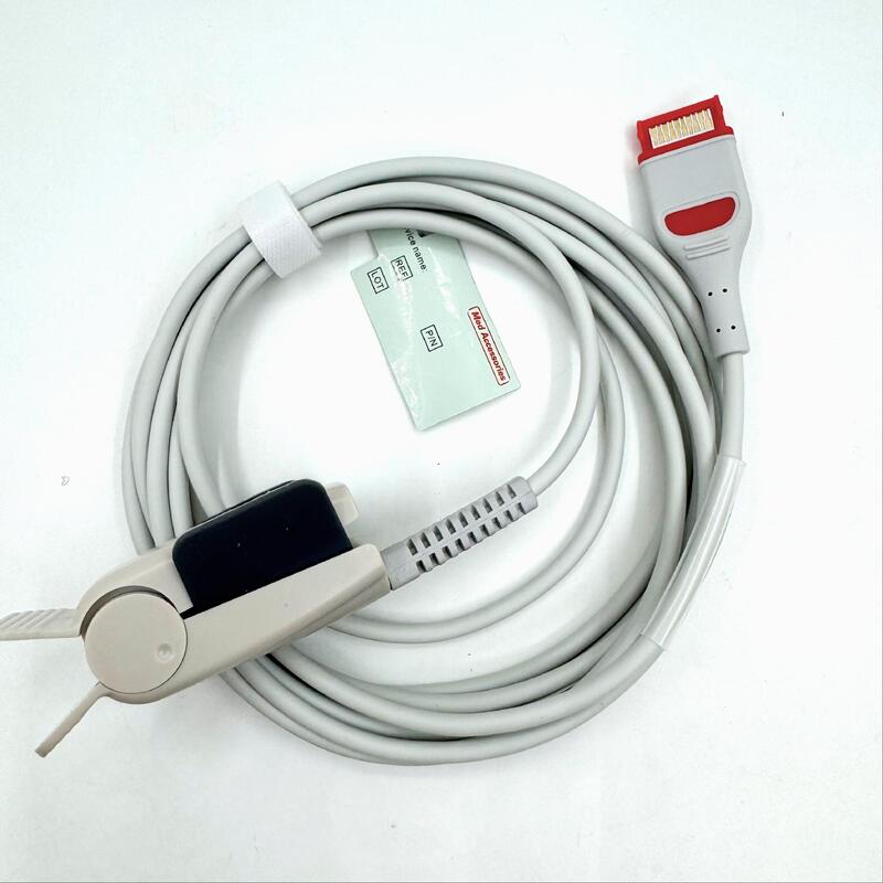 High Quality Med Accessories Medical Monitor Accessories Reusable Adult Soft SpO2 Sensor Compatible RAD-97 Spo2 Sensor