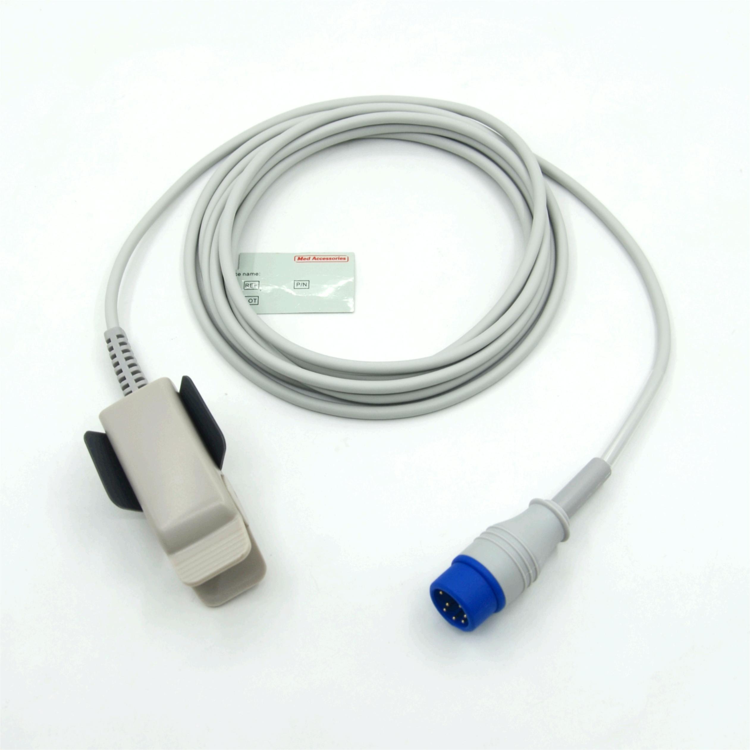 Zoll Spo2 Sensor Compatible Zoll M2 Reusable Adult Clip Manufacturer Monitor Accessories ...